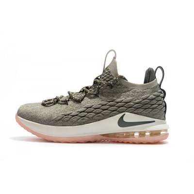 Nike Erkek Lebron 15 Low Yeşil / Pembe Basketbol Ayakkabısı Türkiye - CDHA1ZOO